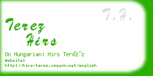 terez hirs business card